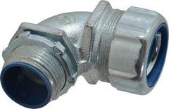 Thomas & Betts - 1" Trade, Malleable Iron Threaded Angled Liquidtight Conduit Connector - Insulated - USA Tool & Supply