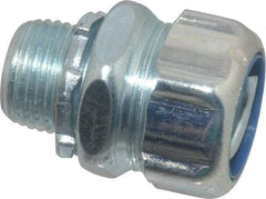 Thomas & Betts - 1/2" Trade, Steel Threaded Straight Liquidtight Conduit Connector - Noninsulated - USA Tool & Supply