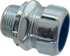 Thomas & Betts - 1" Trade, Steel Threaded Straight Liquidtight Conduit Connector - Noninsulated - USA Tool & Supply