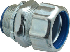 Thomas & Betts - 1-1/4" Trade, Steel Threaded Straight Liquidtight Conduit Connector - Noninsulated - USA Tool & Supply