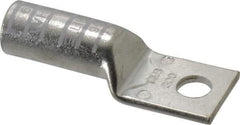 Thomas & Betts - 300 kcmil Wire Noninsulated Compression Connection Square Ring Terminal - 1/2" Stud, 3-1/2" OAL x 1-1/4" Wide, Tin Plated Copper Contact - USA Tool & Supply