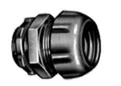 Thomas & Betts - 4" Trade, Malleable Iron Compression Straight Rigid/Intermediate (IMC) Conduit Connector - Noninsulated - USA Tool & Supply