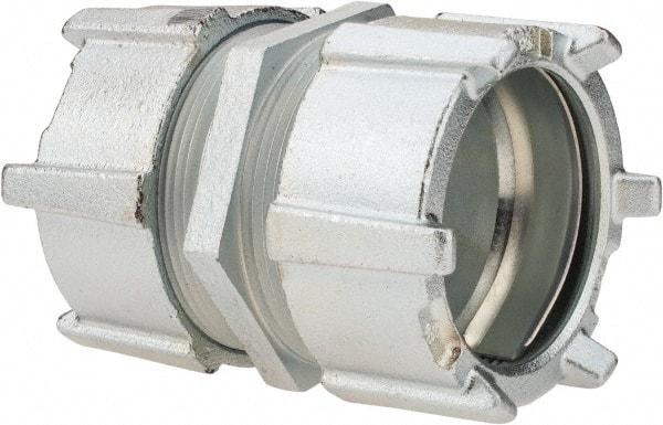 Thomas & Betts - 2-1/2" Trade, Malleable Iron Compression Rigid/Intermediate (IMC) Conduit Coupling - Noninsulated - USA Tool & Supply