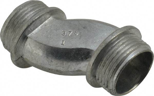 Thomas & Betts - 1" Trade, Die Cast Zinc Threaded Rigid/Intermediate (IMC) Conduit Nipple - Noninsulated - USA Tool & Supply