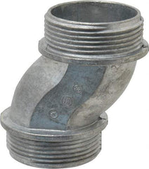 Thomas & Betts - 1-1/2" Trade, Die Cast Zinc Threaded Rigid/Intermediate (IMC) Conduit Nipple - Noninsulated - USA Tool & Supply