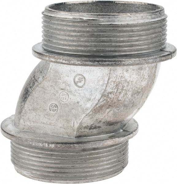 Thomas & Betts - 2" Trade, Die Cast Zinc Threaded Rigid/Intermediate (IMC) Conduit Nipple - Noninsulated - USA Tool & Supply