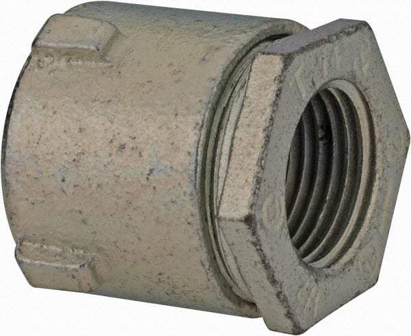 Thomas & Betts - 1/2" Trade, Malleable Iron Threaded Rigid/Intermediate (IMC) Conduit Coupling - Noninsulated - USA Tool & Supply