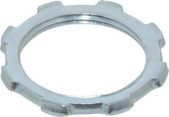 Thomas & Betts - 1-1/4" Trade, Steel Threaded Rigid/Intermediate (IMC) Conduit Locknut - Noninsulated - USA Tool & Supply