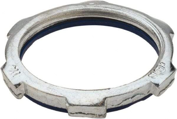 Thomas & Betts - 1-1/4" Trade, Steel Threaded Rigid/Intermediate (IMC) Conduit Locknut - Noninsulated - USA Tool & Supply