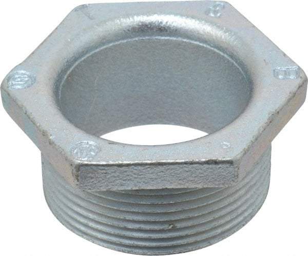 Thomas & Betts - 1-1/2" Trade, Malleable Iron Threaded Rigid/Intermediate (IMC) Conduit Nipple - Noninsulated - USA Tool & Supply