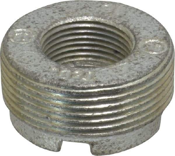 Thomas & Betts - 1-1/2 - 3/4" Trade, Malleable Iron Threaded Rigid/Intermediate (IMC) Conduit Reducer - Noninsulated - USA Tool & Supply