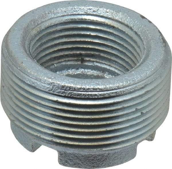 Thomas & Betts - 1-1/2 - 1" Trade, Malleable Iron Threaded Rigid/Intermediate (IMC) Conduit Reducer - Noninsulated - USA Tool & Supply