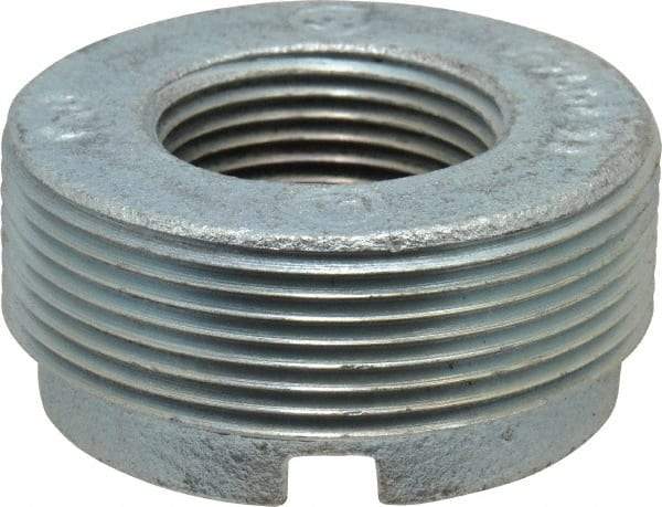 Thomas & Betts - 2-1" Trade, Malleable Iron Threaded Rigid/Intermediate (IMC) Conduit Reducer - Noninsulated - USA Tool & Supply