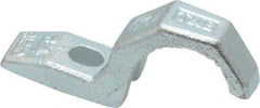 Thomas & Betts - 3/4" Pipe, Steel, Hot Dipped Galvanized" Pipe or Conduit Strap - 1/4" Bolt, 1 Mounting Hole - USA Tool & Supply