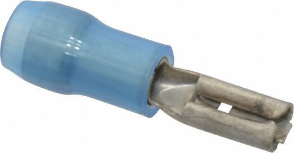 Thomas & Betts - 16 to 14 AWG, Nylon, Fully Insulated, Female Wire Disconnect - 0.11 Inch Wide Tab, Blue, RoHS Compliant, UL 94 V-2 - USA Tool & Supply