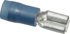 Thomas & Betts - 16 to 14 AWG, Nylon, Fully Insulated, Female Wire Disconnect - 3/16 Inch Wide Tab, Blue, CSA Certified, RoHS Compliant, UL 94 V-2, UL File E66716, UL Listed - USA Tool & Supply