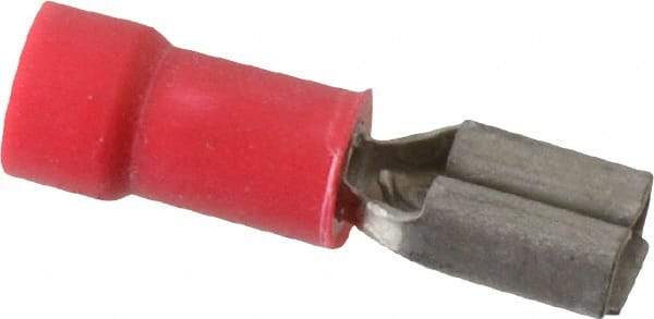 Thomas & Betts - 22 to 18 AWG, Vinyl, Fully Insulated, Female Wire Disconnect - 3/16 Inch Wide Tab, Red, CSA Certified, RoHS Compliant, UL 94 V-0, UL File E66716, UL Listed - USA Tool & Supply