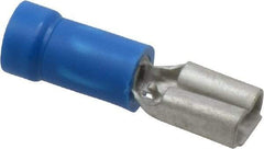 Thomas & Betts - 16 to 14 AWG, Vinyl, Fully Insulated, Female Wire Disconnect - 3/16 Inch Wide Tab, Blue, CSA Certified, RoHS Compliant, UL 94 V-0, UL File E66716, UL Listed - USA Tool & Supply