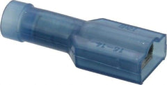 Thomas & Betts - 16 to 14 AWG, Nylon, Fully Insulated, Female Wire Disconnect - 1/4 Inch Wide Tab, Blue, CSA Certified, RoHS Compliant, UL 94 V-2, UL File E66716, UL Listed - USA Tool & Supply