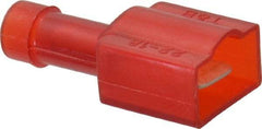 Thomas & Betts - 22 to 18 AWG, Nylon, Fully Insulated, Male Wire Disconnect - 1/4 Inch Wide Tab, Red, CSA Certified, RoHS Compliant, UL 94 V-0, UL File E66716, UL Listed - USA Tool & Supply