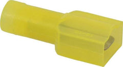 Thomas & Betts - 12 to 10 AWG, Nylon, Fully Insulated, Male Wire Disconnect - 1/4 Inch Wide Tab, Yellow, CSA Certified, RoHS Compliant, UL 94 V-0, UL File E66716, UL Listed - USA Tool & Supply