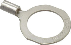 Thomas & Betts - 18-14 AWG Noninsulated Crimp Connection D Shaped Ring Terminal - 1/2" Stud, 1.06" OAL x 0.72" Wide, Tin Plated Copper Contact - USA Tool & Supply