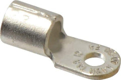 Thomas & Betts - 4 AWG Noninsulated Crimp Connection Circular Ring Terminal - #10 Stud, 1.16" OAL x 0.48" Wide, Tin Plated Copper Contact - USA Tool & Supply