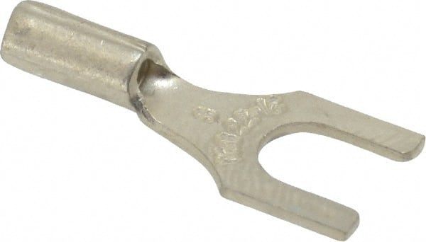 Thomas & Betts - #8 Stud, 22 to 16 AWG Compatible, Noninsulated, Crimp Connection, Standard Fork Terminal - USA Tool & Supply