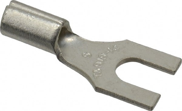 Thomas & Betts - #6 Stud, 18 to 14 AWG Compatible, Noninsulated, Crimp Connection, Standard Fork Terminal - USA Tool & Supply