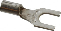 Thomas & Betts - #8 Stud, 18 to 14 AWG Compatible, Noninsulated, Crimp Connection, Standard Fork Terminal - USA Tool & Supply