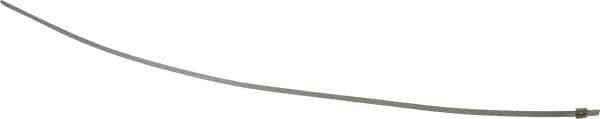 Thomas & Betts - 16" Long Natural (Color) Stainless Steel Standard Cable Tie - 100 Lb Tensile Strength, 0.38mm Thick, 2" Max Bundle Diam - USA Tool & Supply