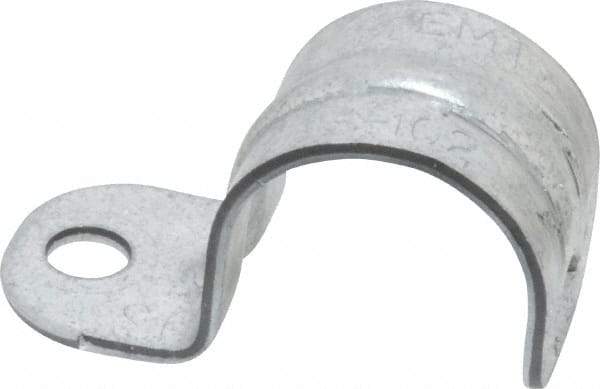 Thomas & Betts - 3/4" Pipe, Steel, Zinc Plated" Pipe or Conduit Strap - 1 Mounting Hole - USA Tool & Supply