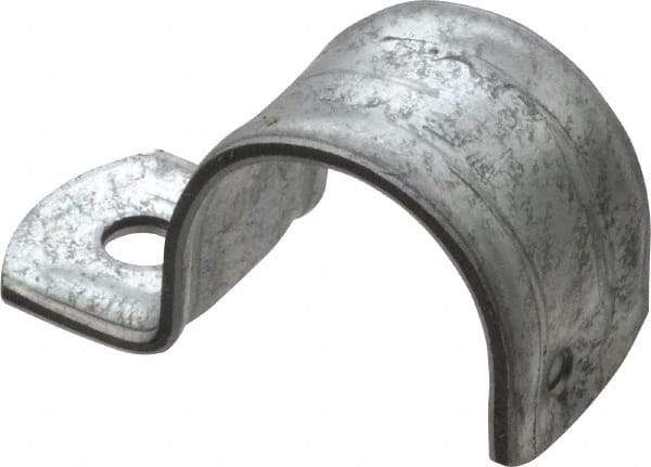 Thomas & Betts - 1" Pipe, Steel, Zinc Plated" Pipe or Conduit Strap - 1 Mounting Hole - USA Tool & Supply