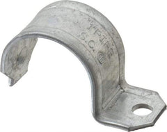 Thomas & Betts - 1" Pipe, Steel, Zinc Plated" Pipe or Conduit Strap - 1 Mounting Hole - USA Tool & Supply