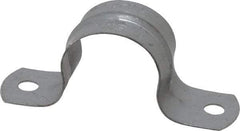 Thomas & Betts - 1 Pipe, Steel, Zinc Plated Pipe or Conduit Strap - 2 Mounting Holes - USA Tool & Supply