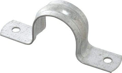 Thomas & Betts - 1 Pipe, Steel, Zinc Plated Pipe or Conduit Strap - 2 Mounting Holes - USA Tool & Supply