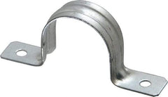 Thomas & Betts - 1-1/4 Pipe, Steel, Zinc Plated Pipe or Conduit Strap - 2 Mounting Holes - USA Tool & Supply