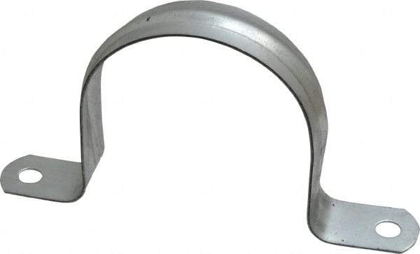 Thomas & Betts - 3 Pipe, Steel, Zinc Plated Pipe or Conduit Strap - 2 Mounting Holes - USA Tool & Supply