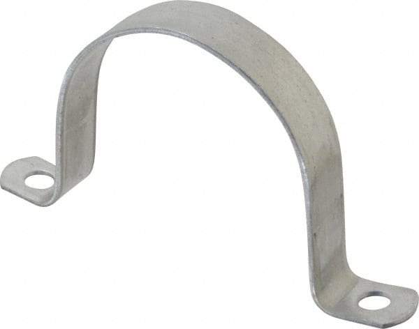 Thomas & Betts - 3-1/2 Pipe, Steel, Zinc Plated Pipe or Conduit Strap - 2 Mounting Holes - USA Tool & Supply