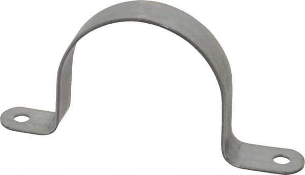 Thomas & Betts - 4 Pipe, Steel, Zinc Plated Pipe or Conduit Strap - 2 Mounting Holes - USA Tool & Supply