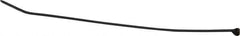 Thomas & Betts - 8.19" Long Black Nylon Standard Cable Tie - 40 Lb Tensile Strength, 1.04mm Thick, 50.8mm Max Bundle Diam - USA Tool & Supply