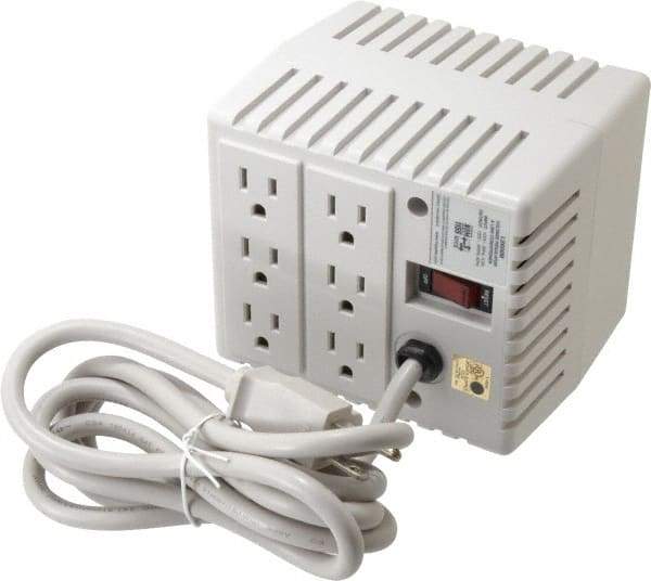 Tripp-Lite - 6 Outlets, 140 Volt Max Input, 600 VA, Portable Power Conditioner - 120 VAC Output, 4-3/4 Inch Wide x 5-1/2 Inch High x 4-3/4 Inch Deep - USA Tool & Supply
