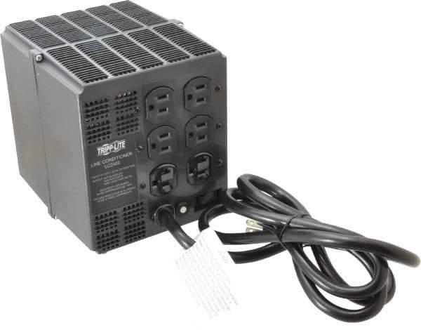 Tripp-Lite - 6 Outlets, 140 Volt Max Input, 2,400 VA, Portable Power Conditioner - 120 VAC Output, 6 Inch Wide x 7 Inch High x 9-1/2 Inch Deep - USA Tool & Supply