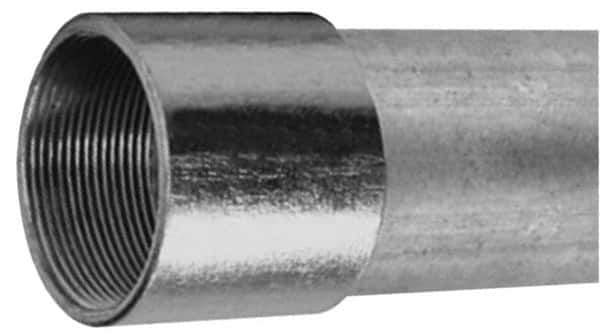 Made in USA - 3-1/2" Trade Size, 10' Long, Rigid Conduit - Steel, 3-1/2" ID - USA Tool & Supply