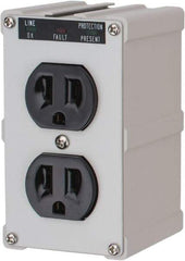 Tripp-Lite - 2 Outlets, 120 Volts, 15 Amps, Power Outlet Strip - Direct Plug-in Mount, 5-15P NEMA Configuration, 4" Strip, CSA Approved, cULus, IEEE 587 Category A Specifications, IEEE 587 Category B Specifications, UL1449 3rd Edition - USA Tool & Supply