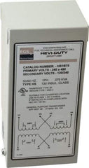 Sola/Hevi-Duty - 1 Phase, 240-480 Volt Input, 120/240 Volt Output, 60 Hz, 0.08 kVA, General Purpose Transformer - 4, 12, 3R, 4X NEMA Rating, 176°F Temp Rise, 4 Inch Wide x 3 Inch Deep x 6 Inch High, Indoor, Outdoor, Wall Mount - USA Tool & Supply