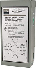 Sola/Hevi-Duty - 120/240 Input Volt, 12/24 Output Volt, 60 Hz, Buck Boost Transformer - 1 Phase, 4 Inch Wide x 3 Inch Deep x 6 Inch High, cULus Listed E77014 - USA Tool & Supply