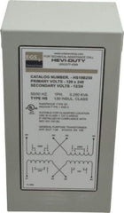 Sola/Hevi-Duty - 120/240 Input Volt, 12/24 Output Volt, 60 Hz, Buck Boost Transformer - 1 Phase, 4 Inch Wide x 4 Inch Deep, cULus Listed E77014 - USA Tool & Supply