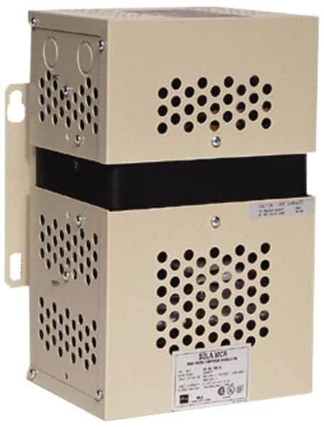 Sola/Hevi-Duty - 480 Volt Max Input, 1,000 VA, Hardwired Power Conditioner - 120 Volt, 240 Volt Output, 9 Inch Wide x 17 Inch High x 7 Inch Deep - USA Tool & Supply