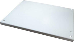 Wiegmann - 17" OAW x 21" OAH Powder Coat Finish Electrical Enclosure Back Panel - 24" x 20" Box, 14 Gauge Steel, Use with B242007CH/B242009CH/LOH242008/N12202406/N12202408/N12242006/N12242008/N12242010/N12242012/N12242016/RHC242008 - USA Tool & Supply